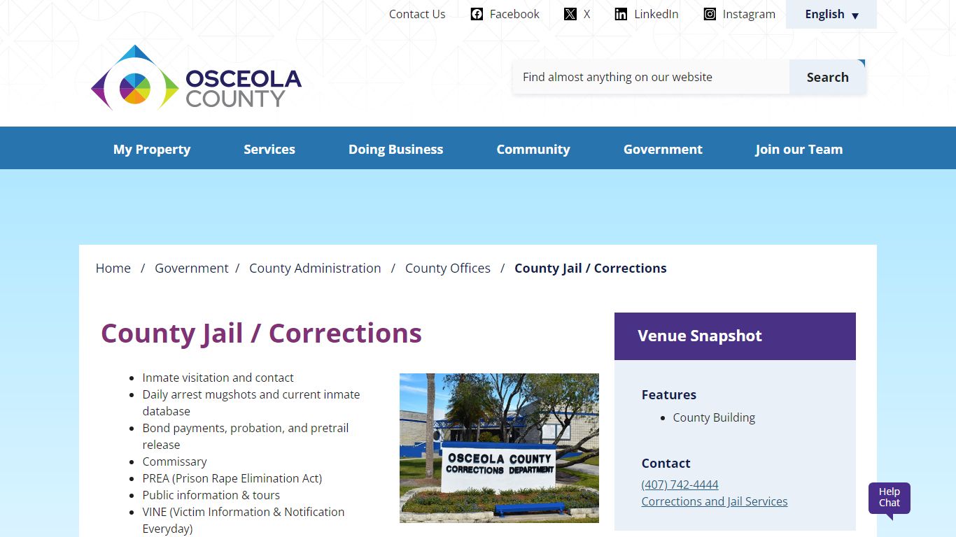 County Jail / Corrections - Osceola County