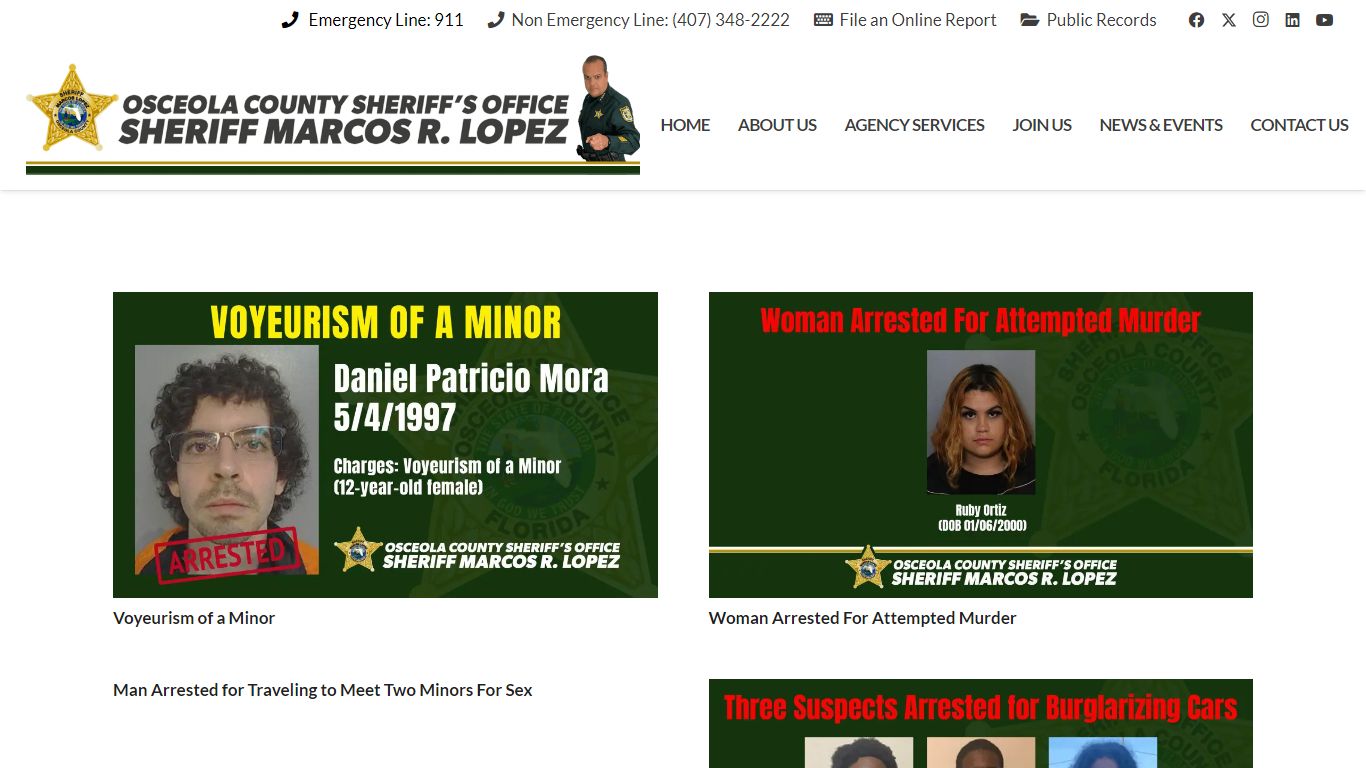 Arrests Archives - Osceola County Sheriff's Office - Sheriff Marco Lopez